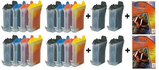 20x Brother Compatible Ink Multipack Cartridges LC800 SELECT YOUR OWN COLOURS - Free UK Delivery